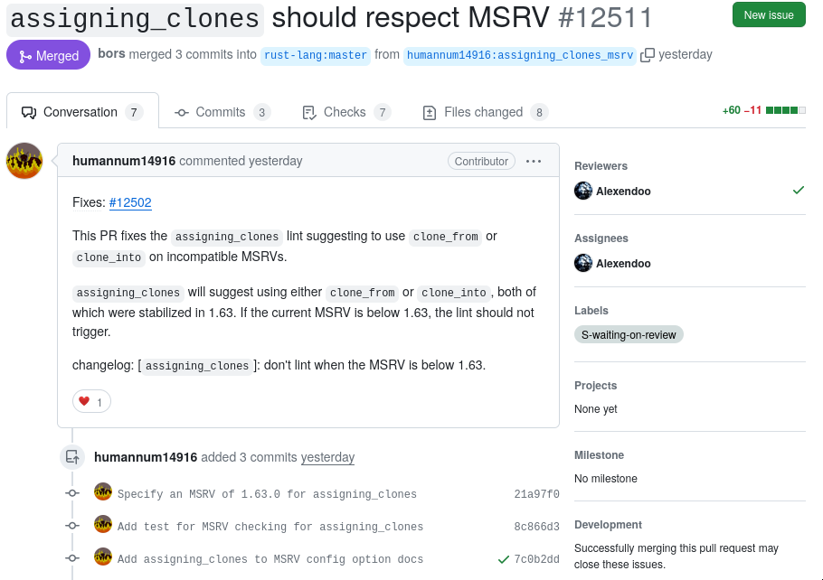 assigning_clones pull request